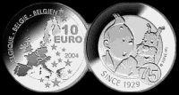 Tintin 10 Euro coin